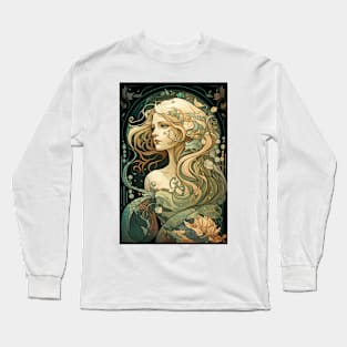 The Blonde Mermaid Long Sleeve T-Shirt